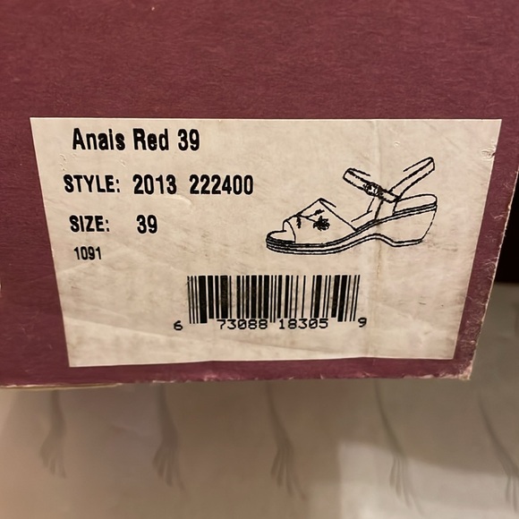 Dansko Anais heel, Red, Sz39 - Picture 4 of 5